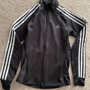 Adidas black track jacket (XS)